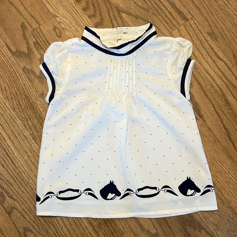 Janie and Jack riding shirt